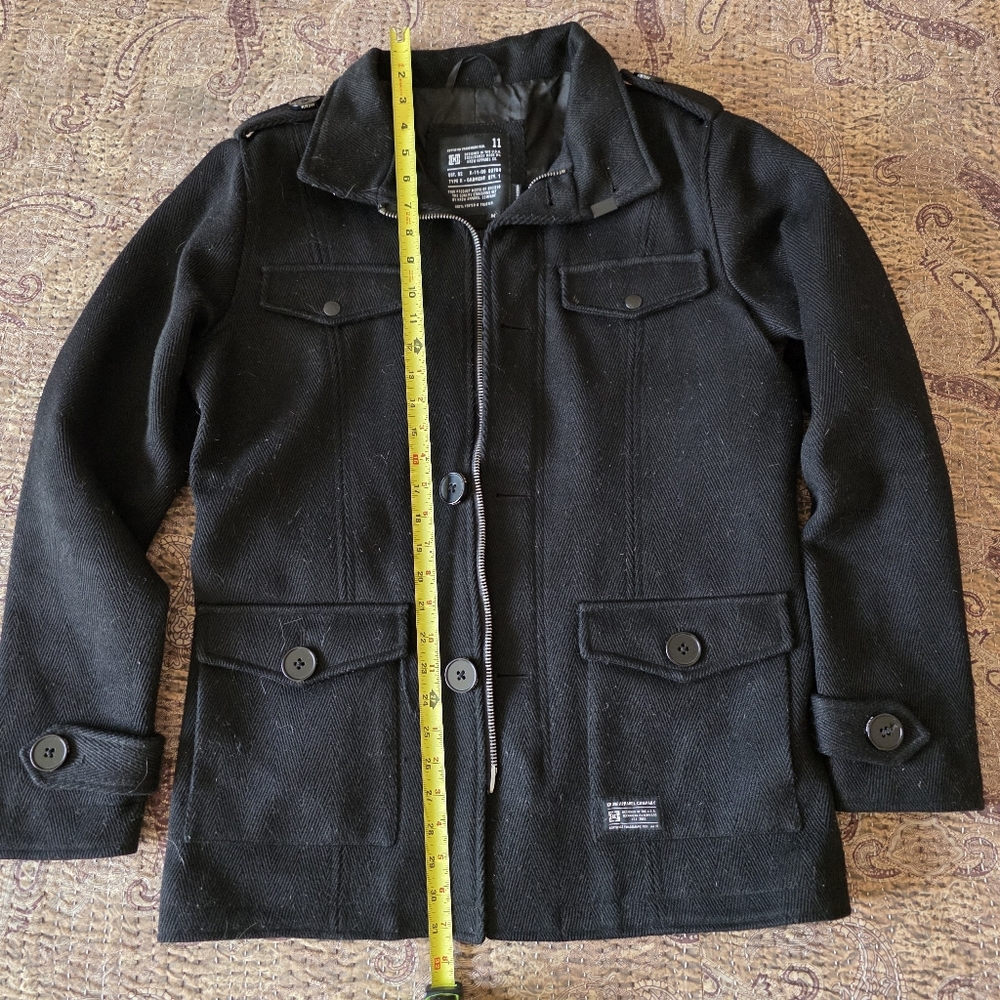 KR3W Black Military Field Jacket